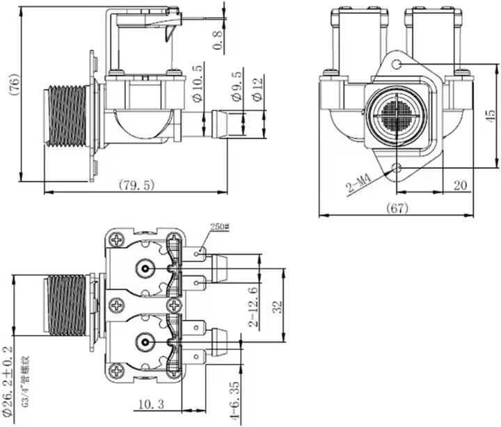 Water Dispenser Dc 24v Plastic Micro Solenoid Valve